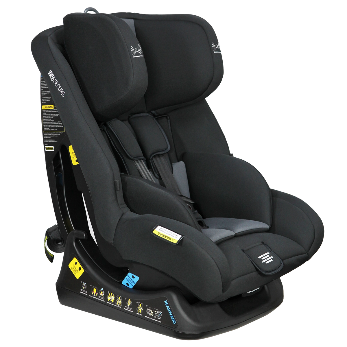 InfaSecure Rapid in black, shown from the side