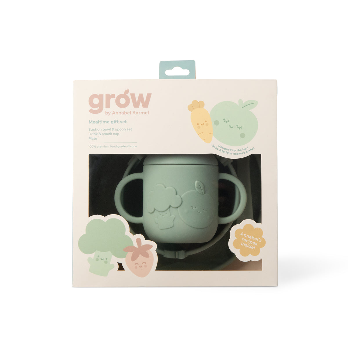 Silicone Mealtime Gift Set – Soft Sage
