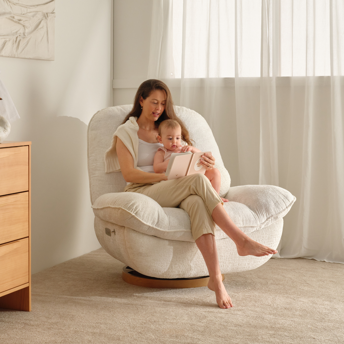 Laurent Electric Recliner Glider Chair