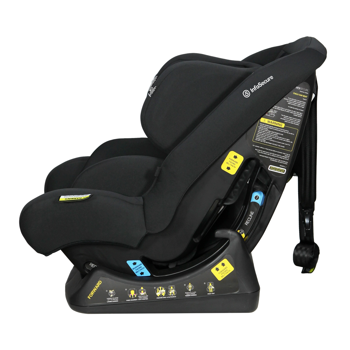 InfaSecure Rapid in black, shown from the side