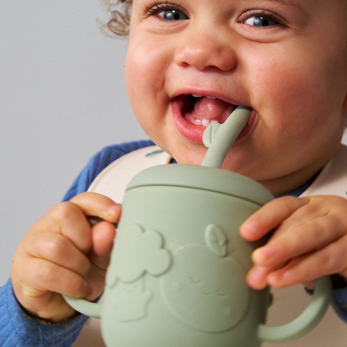 Silicone Mealtime Gift Set – Soft Sage
